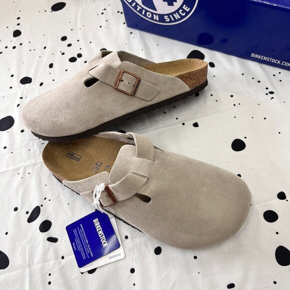 Birkenstock Boston Suede Taupe - Picture 7 of 7
